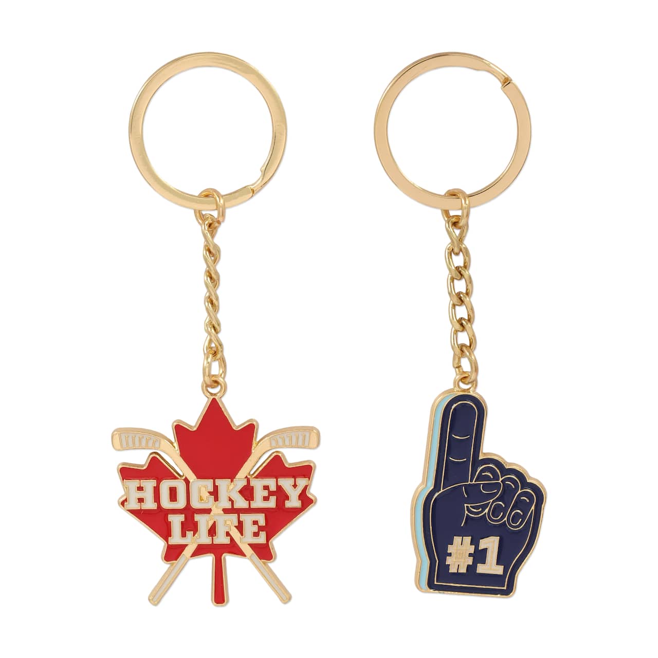 Assorted Hockey Keychain, 1pc. by Fab Finds